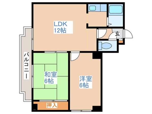 豊平コ－トの物件間取画像